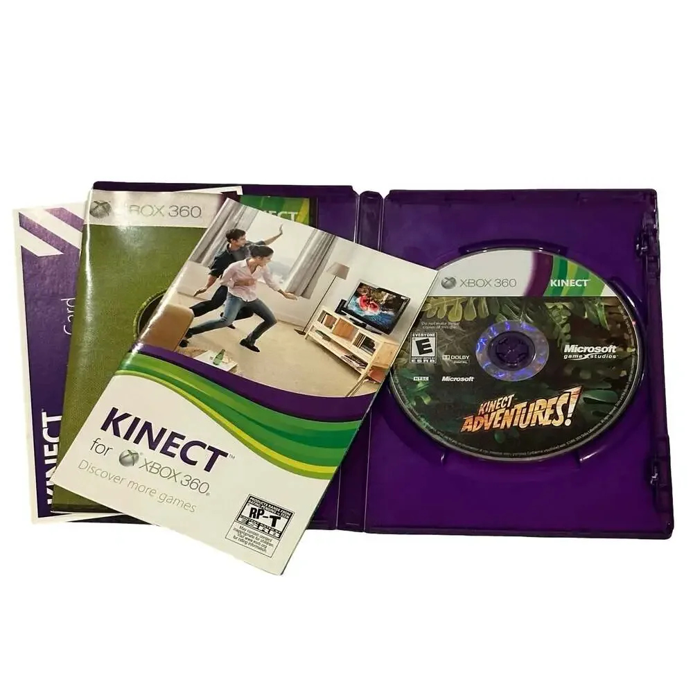Kinect Adventures! Xbox 360 Game Complete with Case and Manual (CIB)